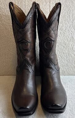 Cuadra Men's Dark Brown Cowhide Western Narrow Square Toe Size 7.5 EE 79372